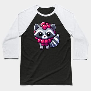 Berry Bandit: Raspberry Raccoon Adventures Baseball T-Shirt